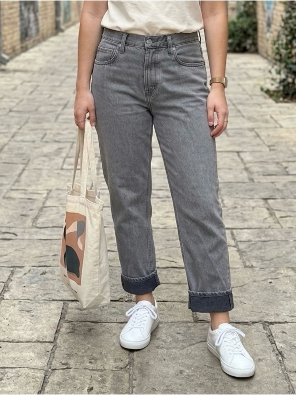 Everlane Gray Boyfriend Jeans